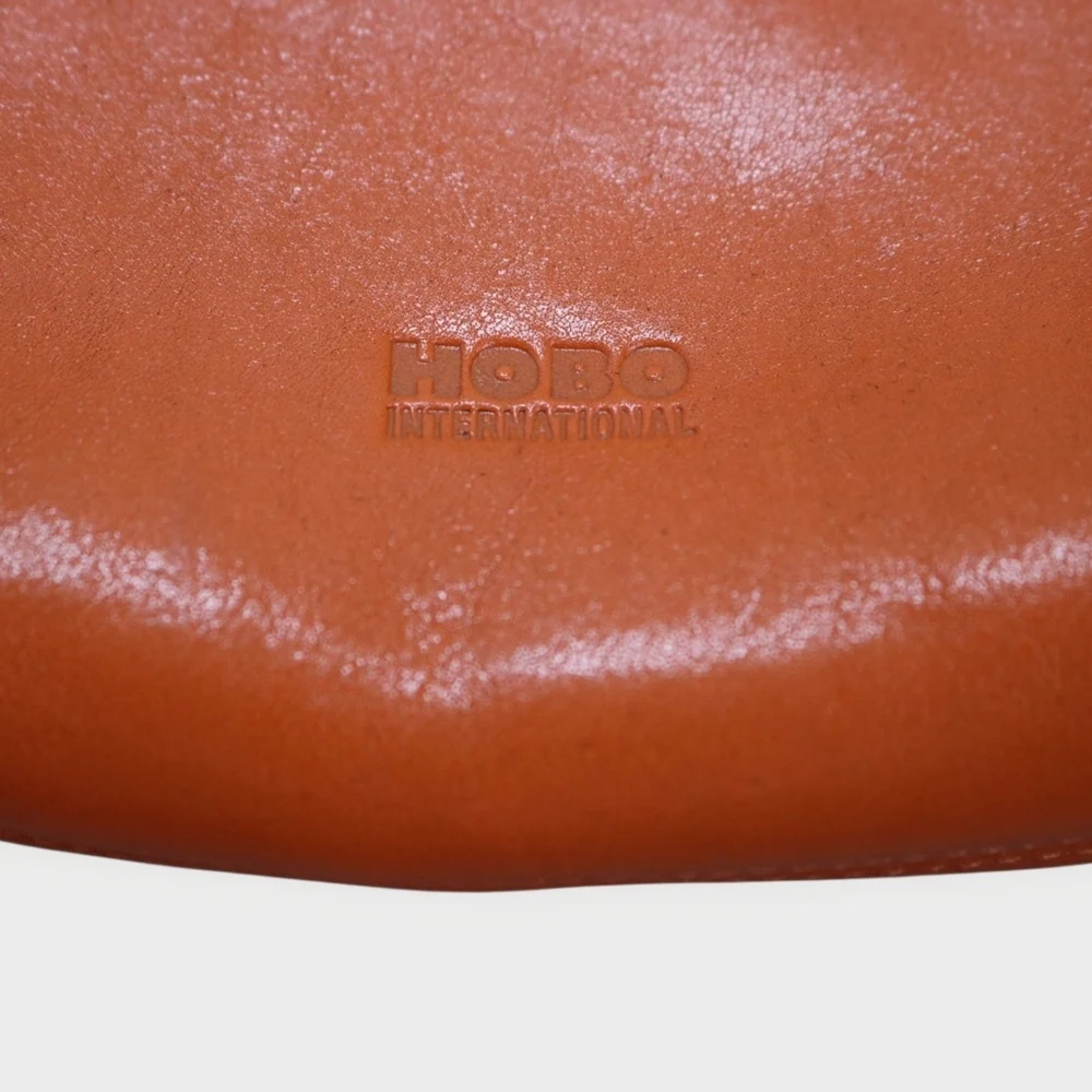Hobo International Lux Orange Leather Collect Cosmetic / Organizer Case